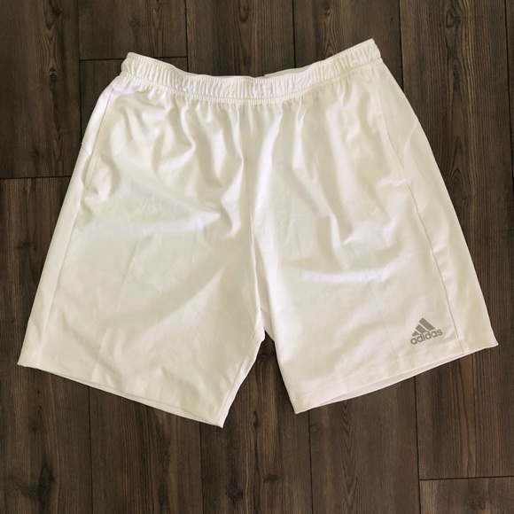 White adidas Basketball Shorts - Picture 2 of 3